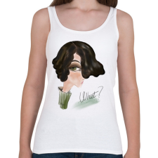 PRINTFASHION Lány.what? - Női atléta - Fehér női trikó