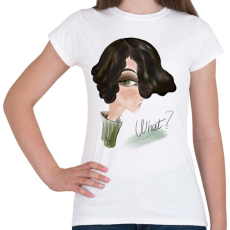 PRINTFASHION Lány.what? - Női póló - Fehér