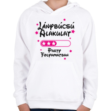 PRINTFASHION Lánybúcsú alakulat Party folyamatban - Gyerek kapucnis pulóver - Fehér gyerek pulóver, kardigán