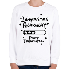 PRINTFASHION Lánybúcsú alakulat Party folyamatban - Gyerek pulóver - Fehér gyerek pulóver, kardigán