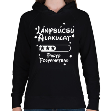 PRINTFASHION Lánybúcsú alakulat Party folyamatban - Női kapucnis pulóver - Fekete női pulóver, kardigán