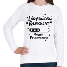 PRINTFASHION Lánybúcsú alakulat Party folyamatban - Női pulóver - Fehér női pulóver, kardigán