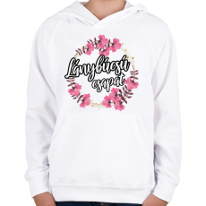 PRINTFASHION Lánybúcsú csapat - Gyerek kapucnis pulóver - Fehér