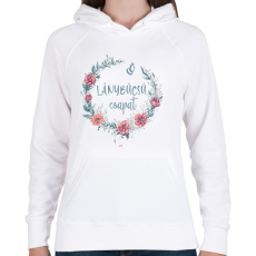 PRINTFASHION Lánybúcsú csapat - Női kapucnis pulóver - Fehér