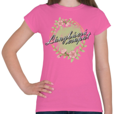 PRINTFASHION Lánybúcsú csapat (virágkoszorú) - Női póló - Rózsaszín