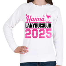 PRINTFASHION Lánybúcsú - Egyedi névvel - Női pulóver - Fehér