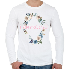 PRINTFASHION Lánybúcsú - Férfi hosszú ujjú póló - Fehér