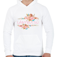 PRINTFASHION Lánybúcsú - Férfi kapucnis pulóver - Fehér férfi pulóver, kardigán