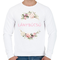 PRINTFASHION Lánybúcsú - Férfi pulóver - Fehér