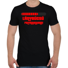 PRINTFASHION Lánybúcsú folyamatban - Férfi póló - Fekete férfi póló