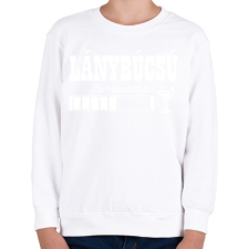 PRINTFASHION Lánybúcsú - Gyerek pulóver - Fehér gyerek pulóver, kardigán