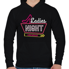 PRINTFASHION Lánybúcsú Ladies Night - Férfi kapucnis pulóver - Fekete férfi pulóver, kardigán