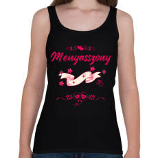 PRINTFASHION Lánybúcsú menyasszony pink - Női atléta - Fekete
