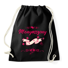 PRINTFASHION Lánybúcsú menyasszony pink - Sportzsák, Tornazsák - Fekete tornazsák
