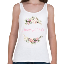 PRINTFASHION Lánybúcsú - Női atléta - Fehér női trikó
