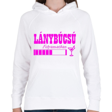 PRINTFASHION Lánybúcsú  - Női kapucnis pulóver - Fehér női pulóver, kardigán