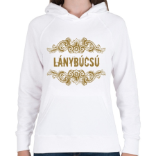 PRINTFASHION Lánybúcsú - Női kapucnis pulóver - Fehér női pulóver, kardigán