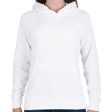 PRINTFASHION Lánybúcsú - Női kapucnis pulóver - Fehér női pulóver, kardigán