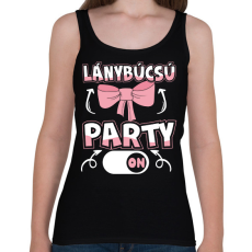 PRINTFASHION Lánybúcsú party on - Női atléta - Fekete