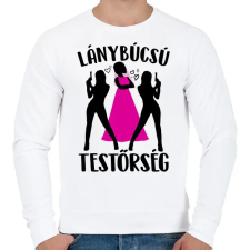 PRINTFASHION Lánybúcsú testőrség - Férfi pulóver - Fehér férfi pulóver, kardigán