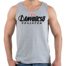 PRINTFASHION Lánybúcsú végjáték - Férfi atléta - Sport szürke