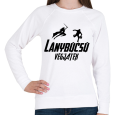 PRINTFASHION Lánybúcsú végjátek - Női pulóver - Fehér