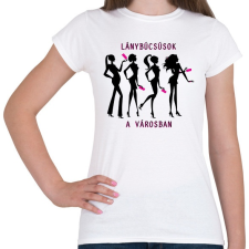 PRINTFASHION Lánybúcsúsok - Női póló - Fehér női póló