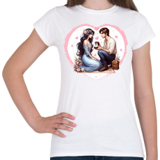 PRINTFASHION Lánykérés - Női póló - Fehér