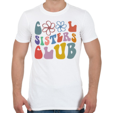 PRINTFASHION Lánytestvér klub - Férfi póló - Fehér férfi póló