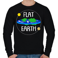 PRINTFASHION Lapos föld - Férfi pulóver - Fekete férfi pulóver, kardigán