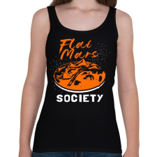 PRINTFASHION Lapos Mars elmélet - Női atléta - Fekete női trikó