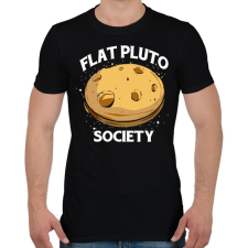 PRINTFASHION Lapos Pluto elmélet - Férfi póló - Fekete férfi póló