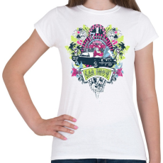 PRINTFASHION Las Vegas-i Autószalon - Női póló - Fehér