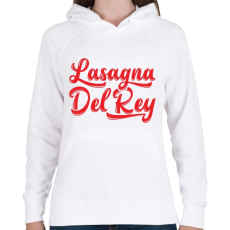 PRINTFASHION Lasagna - Női kapucnis pulóver - Fehér