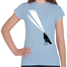 PRINTFASHION Laser crow - Női póló - Világoskék