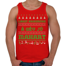 PRINTFASHION LAST CHRISTMAS 4 - Férfi atléta - Piros atléta, trikó