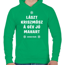 PRINTFASHION Last Christmas - Férfi kapucnis pulóver - Zöld férfi pulóver, kardigán