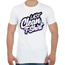 PRINTFASHION Last clean t-shirt - Férfi póló - Fehér férfi póló