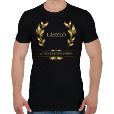 PRINTFASHION László - Férfi póló - Fekete