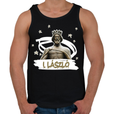 PRINTFASHION László király - Férfi atléta - Fekete atléta, trikó