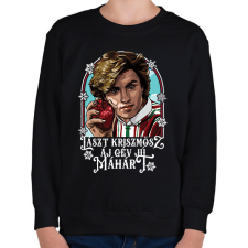 PRINTFASHION Lászt Kriszmösz - Gyerek pulóver - Fekete gyerek pulóver, kardigán