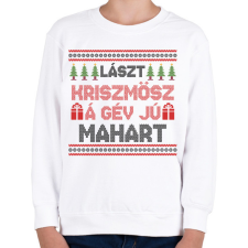 PRINTFASHION Lászt kriszmösz karácsonyi mintás fehér póló - Gyerek pulóver - Fehér gyerek pulóver, kardigán
