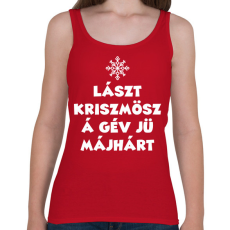 PRINTFASHION Lászt kriszmösz - Női atléta - Cseresznyepiros