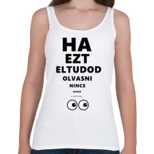 PRINTFASHION LÁTÁS TESZT - Női atléta - Fehér női trikó