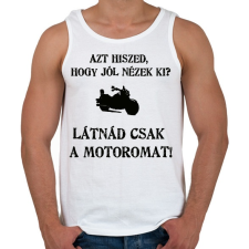 PRINTFASHION LÁTNÁD1 - Férfi atléta - Fehér atléta, trikó