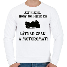 PRINTFASHION LÁTNÁD2 - Férfi pulóver - Fehér