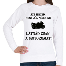 PRINTFASHION LÁTNÁD2 - Női pulóver - Fehér női pulóver, kardigán