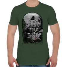 PRINTFASHION Látod a végét - Férfi póló - Katonazöld férfi póló