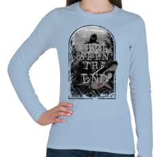 PRINTFASHION Látod a végét - Női hosszú ujjú póló - Világoskék