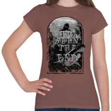 PRINTFASHION Látod a végét - Női póló - Mogyoróbarna